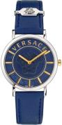 Versace Damklocka VEK400121 Blå/Läder Ø36 mm