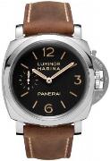 Panerai Herrklocka PAM00422 Luminor Svart/Läder Ø47 mm