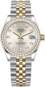 Rolex Damklocka 278383RBR-0020 Datejust 31 Silverfärgad/18 karat