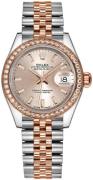 Rolex Damklocka 279381RBR-0001 Lady-Datejust 28 Roséguldstonad/18