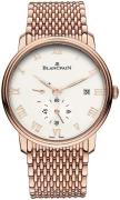 Blancpain Herrklocka 6606-3642-MMB Villeret Vit/18 karat roséguld