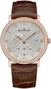 Blancpain Herrklocka 6606A-3642-55A Villeret Silverfärgad/Läder