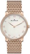 Blancpain Herrklocka 6605-6342-MMB Villeret Vit/18 karat roséguld