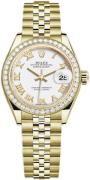 Rolex Damklocka 279138RBR-0032 Lady-Datejust 28 Vit/18 karat gult