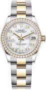 Rolex Damklocka 278383RBR-0027 Datejust 31 Vit/18 karat gult guld