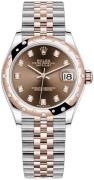 Rolex Damklocka 278341RBR-0028 Datejust 31 Brun/18 karat roséguld