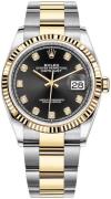 Rolex Damklocka 126233-0022 Datejust 36 Svart/18 karat gult guld Ø36