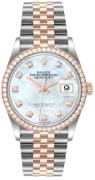 Rolex Damklocka 126281RBR-0009 Datejust 36 Vit/18 karat roséguld