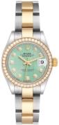 Rolex Damklocka 279383RBR-0014 Lady-Datejust 28 Grön/18 karat gult