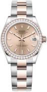 Rolex Damklocka 278381RBR-0009 Datejust 31 Roséguldstonad/18 karat