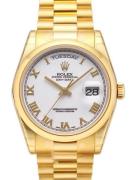 Rolex Herrklocka 118208-0072 Day-Date 36 Vit/18 karat gult guld Ø36