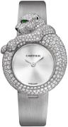 Cartier Herrklocka HPI00341 Feline De Silverfärgad/Textil Ø43 mm