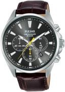 Pulsar Herrklocka PT3A41X1 Classic Svart/Läder Ø43 mm