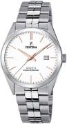 Festina Classic Herrklocka F20437-A Vit/Stål Ø40 mm