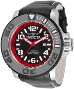 Invicta Sea Hunter Herrklocka 34780 Svart/Läder Ø58 mm