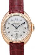 Cartier Cle De Cartier Damklocka WJCL0038 Silverfärgad/Läder Ø31 mm