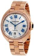 Cartier Cle De Cartier Damklocka WJCL0009 Silverfärgad/18 karat