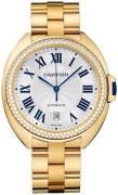 Cartier Cle De Cartier Damklocka WJCL0010 Silverfärgad/18 karat gult