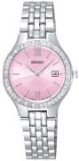 Seiko Dress Ladies Damklocka SUR765P9 Rosa/Stål Ø28 mm