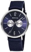 Bering Classic Herrklocka 14240-507 Blå/Textil Ø40 mm