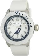 Nautica Herrklocka NAI08504G Vit/Gummi Ø44 mm