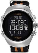 Pulsar 99999 Herrklocka PQ2061X1 LCD/Textil Ø45 mm