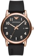 Emporio Armani Dress Herrklocka AR11097 Svart/Gummi Ø43 mm