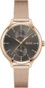 Hugo Boss 99999 Damklocka 1502536 Grå/Roséguldstonat stål Ø37 mm