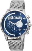 Just Cavalli 99999 Herrklocka JC1G063M0275 Blå/Stål Ø44 mm