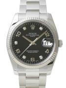 Rolex Perpetual Date Herrklocka 115234-0011 Svart/Stål Ø34 mm