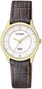 Citizen Dress Damklocka ER0203-00B Vit/Läder Ø27 mm