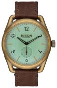 Nixon 99999 Herrklocka A4592223-00 Grön/Läder Ø39 mm