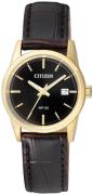 Citizen 99999 Damklocka EU6002-01E Svart/Läder Ø27 mm