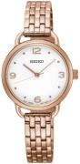 Seiko Dress Ladies Damklocka SUR672P1 Vit/Roséguldstonat stål