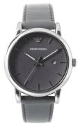 Emporio Armani Herrklocka AR1730 Grå/Läder Ø41 mm