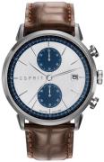 Esprit Sport Herrklocka ES109181001 Silverfärgad/Läder Ø45 mm