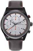 Esprit 99999 Herrklocka ES108391007 Silverfärgad/Läder Ø44 mm