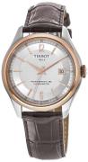 Tissot T-Classic Herrklocka T108.408.26.037.00 Silverfärgad/Läder