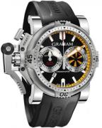 Graham Chronofighter Oversize Herrklocka 2OVES.B15A Svart/Gummi Ø47