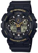 Casio G-Shock Herrklocka GA-100GBX-1A9ER LCD/Resinplast Ø55 mm