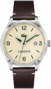 Lacoste Herrklocka 2011107 Antikvit/Läder Ø43 mm