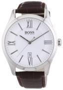 Hugo Boss Herrklocka 1513021 Ambassador Silverfärgad/Läder Ø44 mm