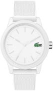 Lacoste 12.12 Herrklocka 2010984 Vit/Gummi Ø42 mm