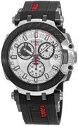 Tissot Herrklocka T115.417.27.011.00 T-Race Vit/Gummi Ø43 mm