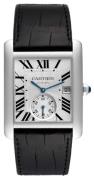 Cartier Herrklocka W5330003 Tank MC Silverfärgad/Läder