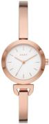 DKNY Damklocka NY2992 Uptown D Vit/Roséguldstonat stål Ø28 mm