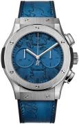 Hublot Herrklocka 521.NX.050B.VR.BER18 Classic Fusion Blå/Gummi Ø45