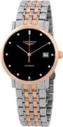 Longines Herrklocka L4.810.5.57.7 Elegant Svart/18 karat roséguld