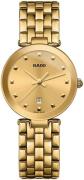 Rado Damklocka R48872263 Florence Gulguldstonad/Gulguldtonat stål