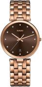 Rado Damklocka R48893743 Florence Brun/Roséguldstonat stål Ø28 mm